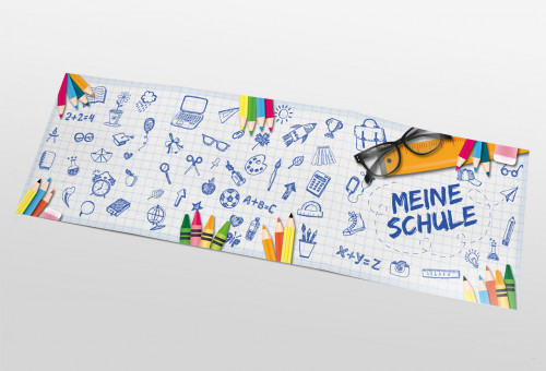 Schul- und Kindergartenmappe dreiteilig - geklebt - Meine Schule